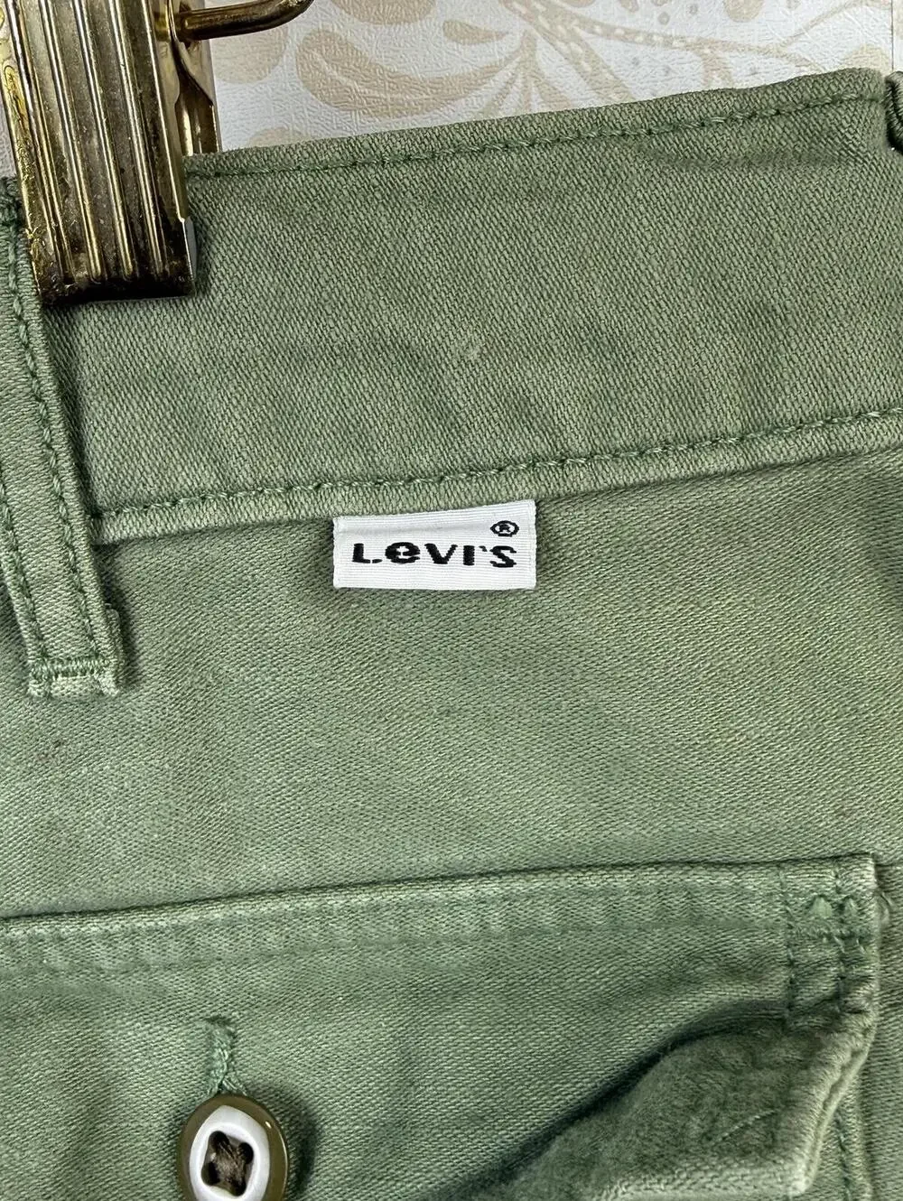 Levi's Men's Green Loose Straight Drawstring Surplus Utility Pant - Size - 34x32